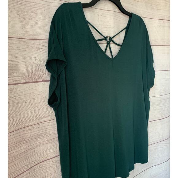 Papermoon Dark Green Blouse Ampton Back Detail Size XLP - Picture 13 of 14
